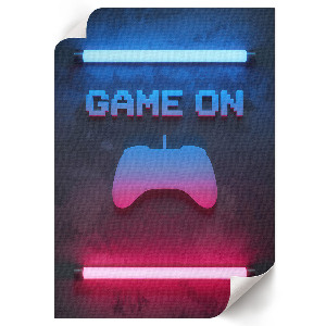 Wall print Game on neons