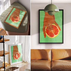 Decorative poster Citrus and palm