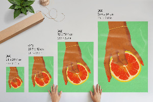 Decorative poster Citrus and palm