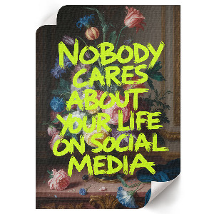 Poster Nobody cares