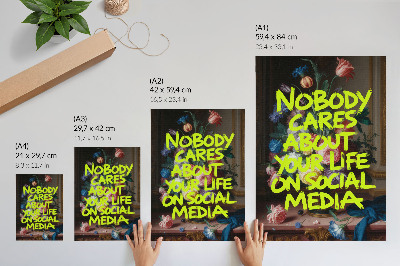 Poster Nobody cares