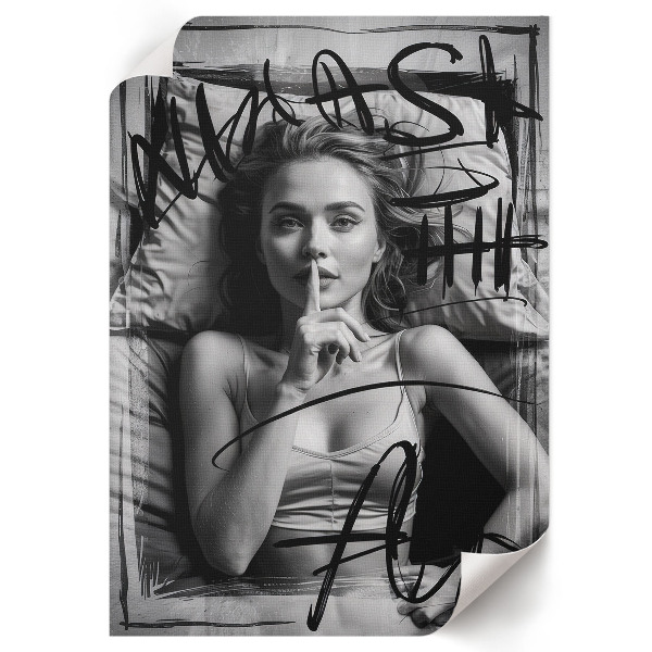 Wall art Mysterious woman