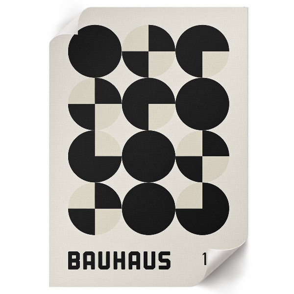 Wall print Bauhaus shapes