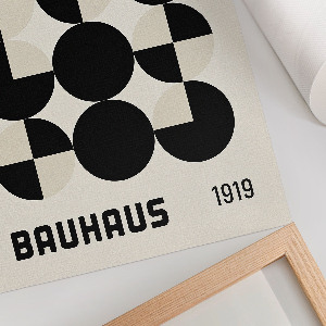 Wall print Bauhaus shapes