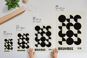 Wall print Bauhaus shapes