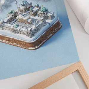 Decorative poster Berlin Snow Globe