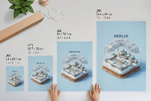 Decorative poster Berlin Snow Globe