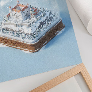 Poster Bratislava Snow Globe