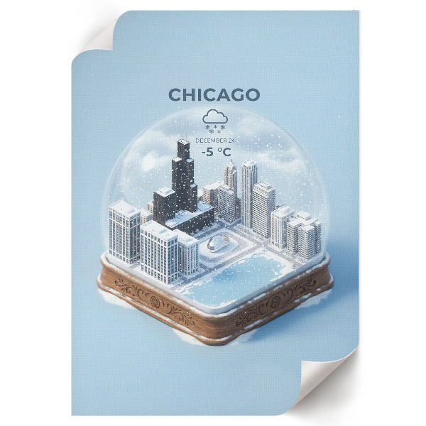 Wall art Cichago Snowball