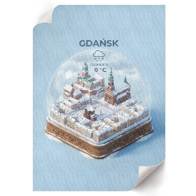 Wall print Snow globe Gdańsk