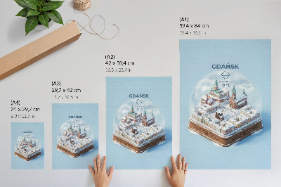Wall print Snow globe Gdańsk