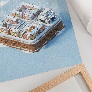 Decorative poster Copenhagen Snow Globe