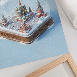 Wall print Snow globe Moscow