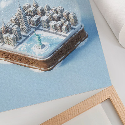 Art print New York Snow Globe