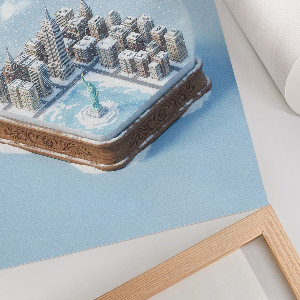 Art print New York Snow Globe