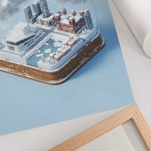 Decorative poster Oslo Snow Globe