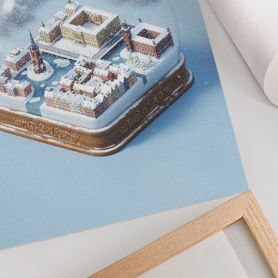 Wall art Stockholm Snow Globe