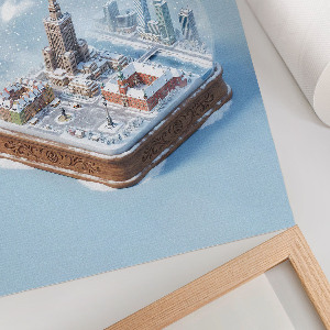 Wall print Snow globe Warsaw