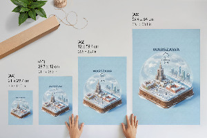 Wall print Snow globe Warsaw