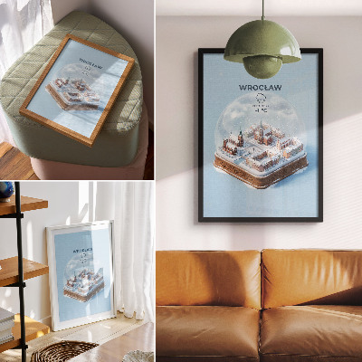 Poster Snow globe Wroclaw