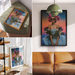 Decorative poster Floral styling