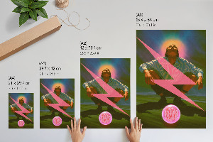Surrealist man poster