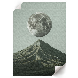 Decorative poster The moon and the mountain