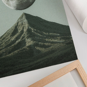 Decorative poster The moon and the mountain
