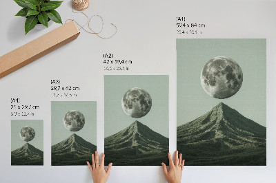 Decorative poster The moon and the mountain