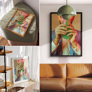 Poster Surrealist portrait