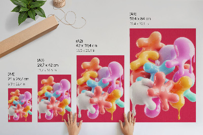 Art print Colorful forms