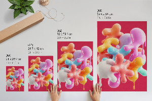 Art print Colorful forms