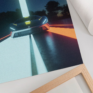 Decorative poster Futuristic car