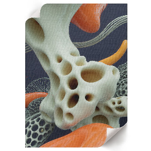 Futuristic abstract poster