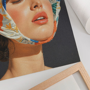 Colorful portrait wall print