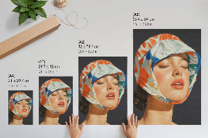 Colorful portrait wall print