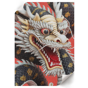 Art print featuring an Asian dragon