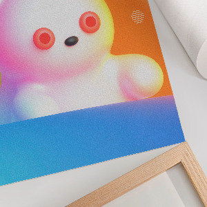 Poster Colorful teddy bear