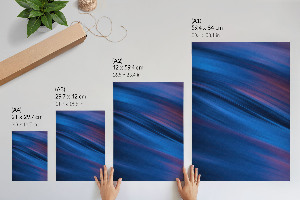 Wall art Colorful waves