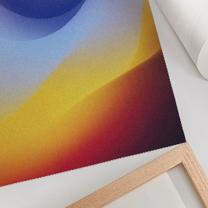 Wall print Colorful waves