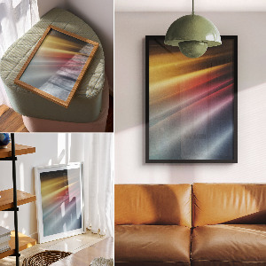 Art print Colored lines