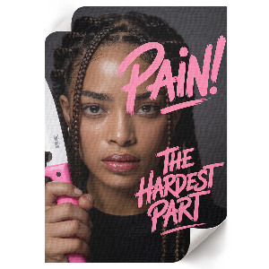 Decorative poster Pain woman