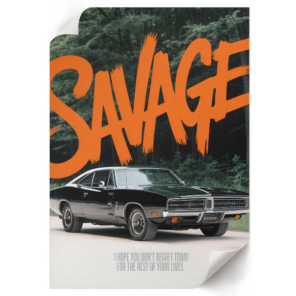 Poster Savage car