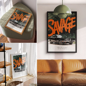 Poster Savage car