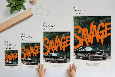Poster Savage car