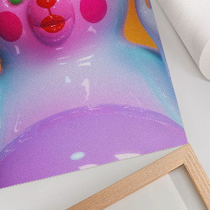 Art print Colorful teddy bear