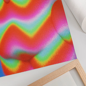 Decorative poster with a colorful animal design