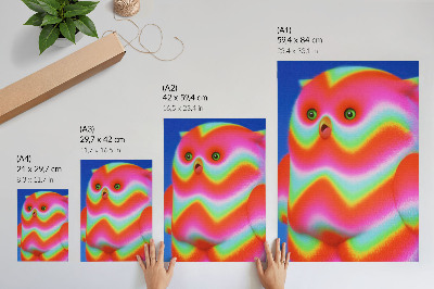 Decorative poster Colorful animal