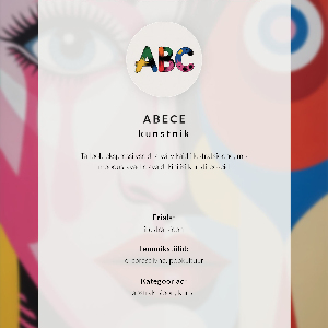 Decorative poster Colorful animal