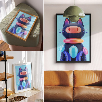 Poster Futuristic cat